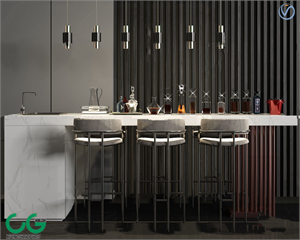 modern bar counter 3d model